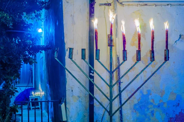 Hanukkah 2017 σε Safed (Tzfat) — Φωτογραφία Αρχείου