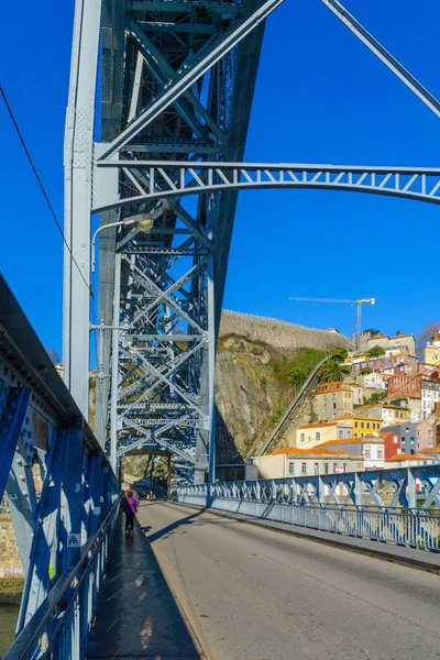 Dom Luís I Bridge, w Porto — Zdjęcie stockowe