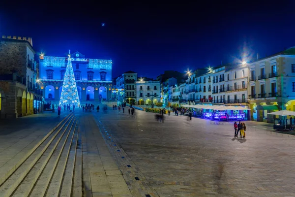 Plaza Mayor in caceres — Stockfoto