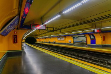 Bilbao metro station, in Madrid clipart