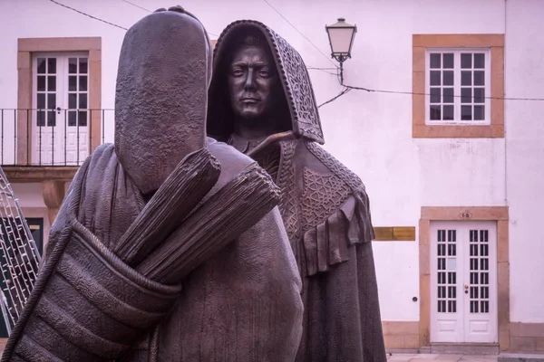 stock image Bronze statues in Miranda do Douro