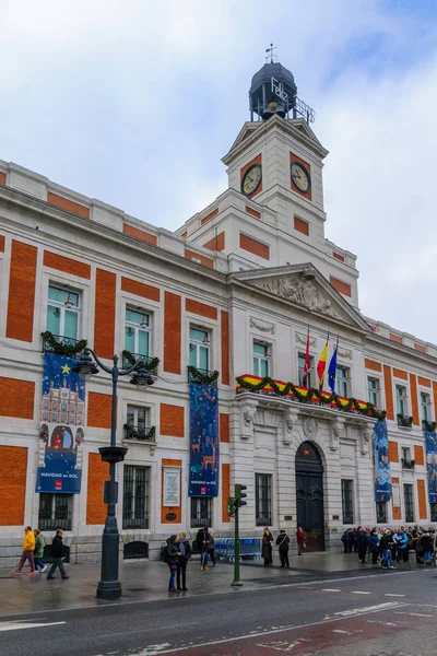 Puerta del Sol plein, in Madrid — Stockfoto