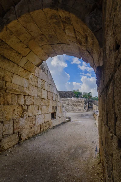 Teatro romano nell'antica città di Bet Shean — Foto Stock