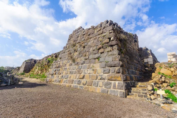 Fortificaciones de la fortaleza cruzada de Belvoir — Foto de Stock