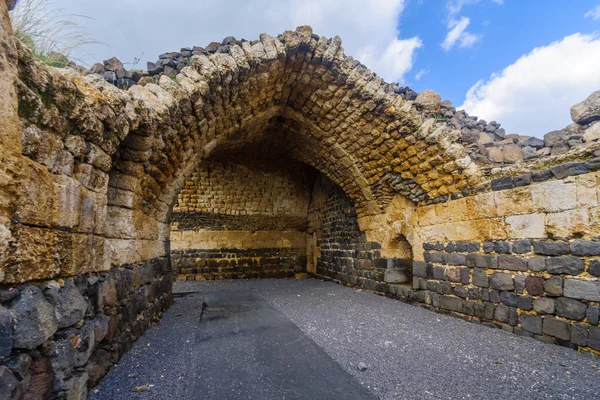 Restos de la fortaleza cruzada de Belvoir — Foto de Stock