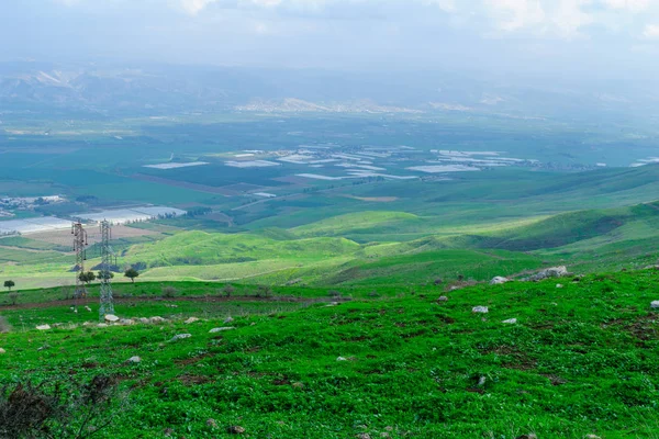 Pohled na údolí Jordánu — Stock fotografie