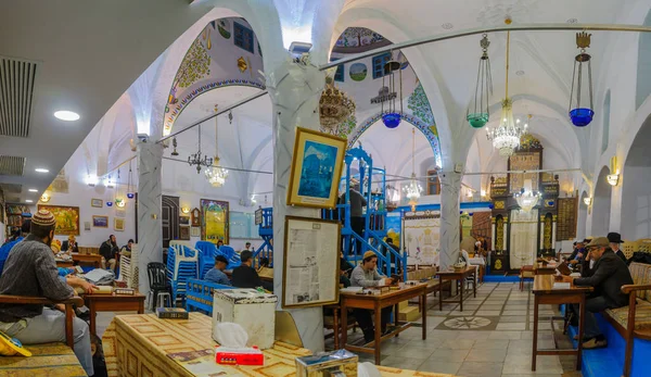 Purim 2018 w starej synagodze Abuhav, Safed (Tzfat) — Zdjęcie stockowe