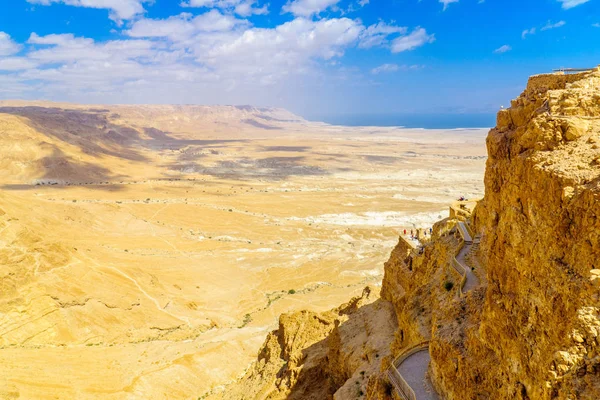 Pozostałości twierdzy Masada — Zdjęcie stockowe