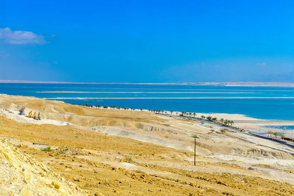 죽은 바다 소금 증발 연못 — 스톡 사진