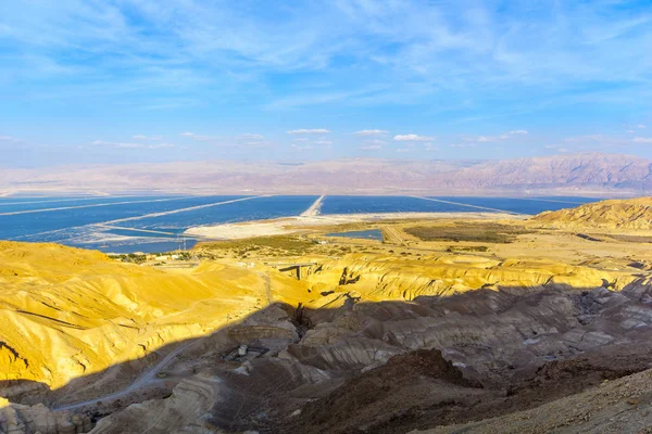 Dolina Zohar i Dead Sea salt odparowywania — Zdjęcie stockowe