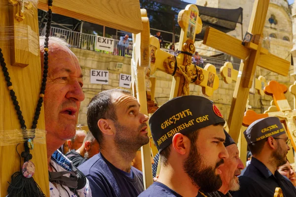 Orthodoxer Karfreitag 2018 in jerusalem — Stockfoto