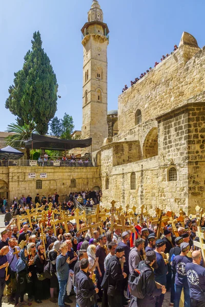 Venerdì Santo Ortodosso 2018 a Gerusalemme — Foto Stock