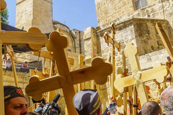 Venerdì Santo Ortodosso 2018 a Gerusalemme — Foto Stock