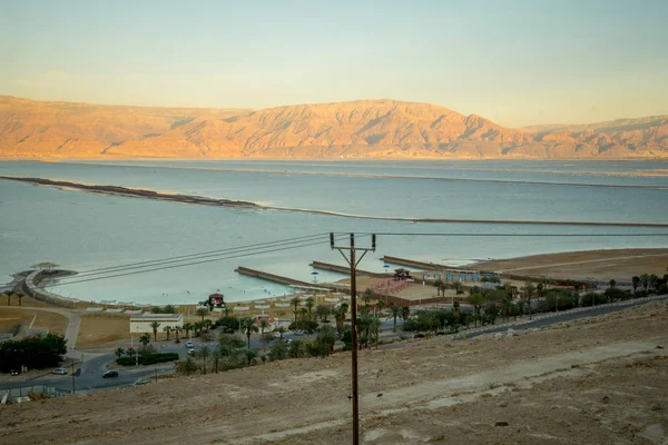 Ölü Deniz kıyısında Hamei Zohar resort — Stok fotoğraf