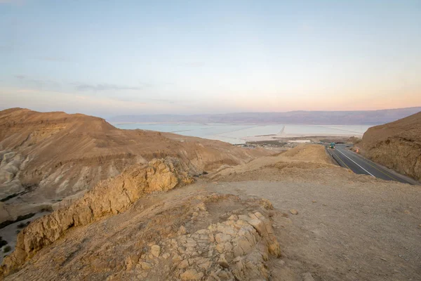 Dolina Zohar i Dead Sea salt odparowywania — Zdjęcie stockowe