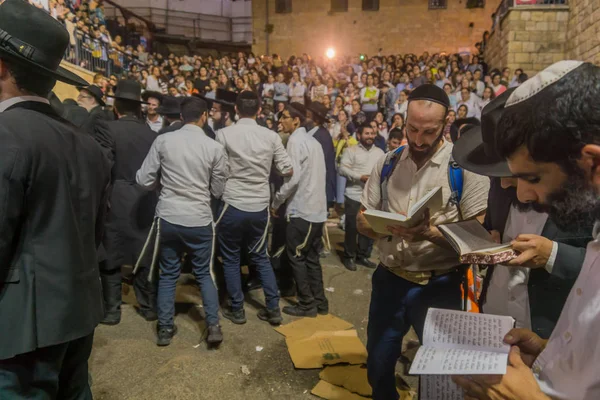 Hillula anual do rabino Shimon Bar Yochai, em Meron (2018 ) — Fotografia de Stock