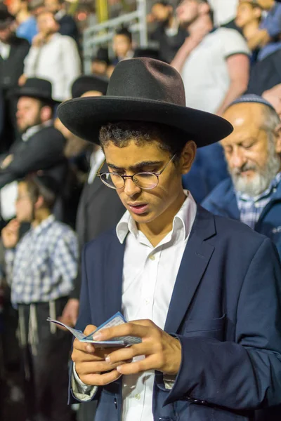 Årliga hillula av Rabbi Shimon Bar Yochai, i Meron (2018) — Stockfoto