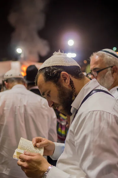 Hillula anual do rabino Shimon Bar Yochai, em Meron (2018 ) — Fotografia de Stock