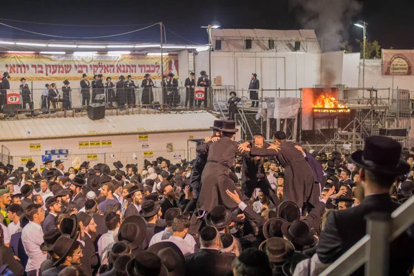 Annual hillula of Rabbi Shimon Bar Yochai, in Meron (2018) — Stock Photo, Image