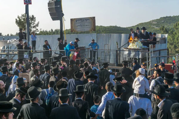 Hillula anual do rabino Shimon Bar Yochai, em Meron (2018 ) — Fotografia de Stock