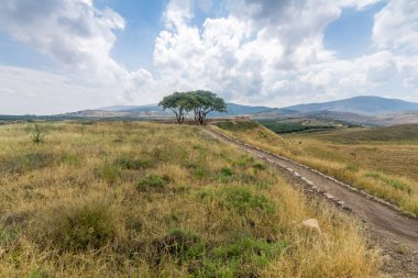 kırsal ve Celile dağlarda Hula Vadisi