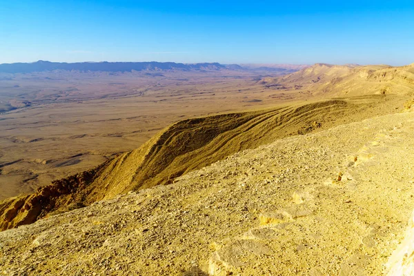 Paisaje de Makhtesh (cráter) Ramón — Foto de Stock