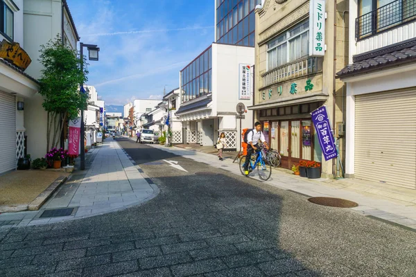Straat Nakamachi-dori, in Matsumoto — Stockfoto