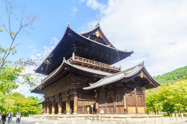Chrám Nanzenji San-mon Gate, Kjóto — Stock fotografie