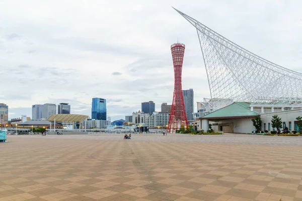 Puesta de sol en Meriken Park, Kobe —  Fotos de Stock