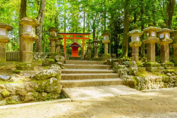 奈良的Tsubomiwa Shrine — 图库照片