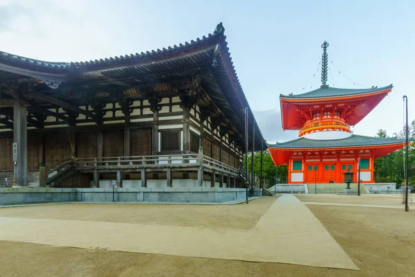 Complejo del Templo Sagrado Danjo Garan, en el Monte Koya (Koyasan ) — Foto de Stock