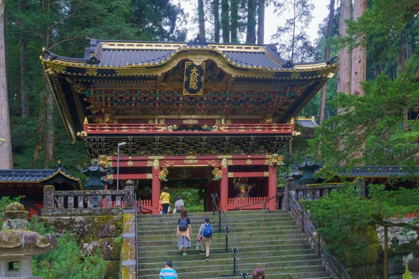 Nikko太原边神龛的Nitenmon门 — 图库照片