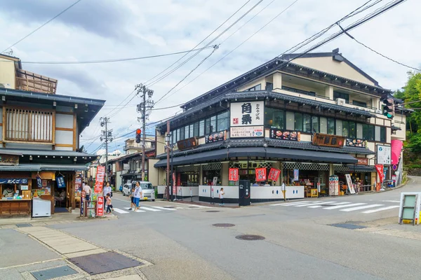 Scène van de oude stad in Takayama — Stockfoto