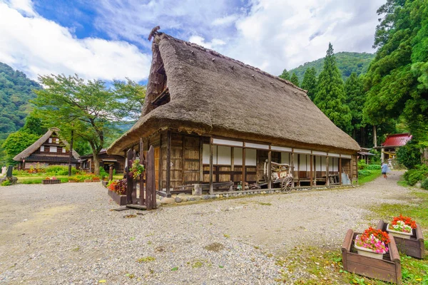 菅沼村の合掌造り農家 — ストック写真