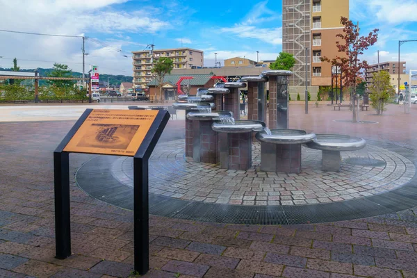 Statue in Niihama station square — Stock Photo, Image