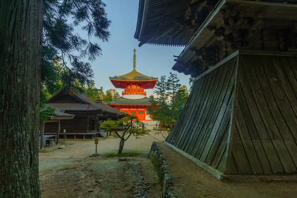 Danjo Garan Heilige Tempel Complex, in de berg Koya (Koyasan) — Stockfoto