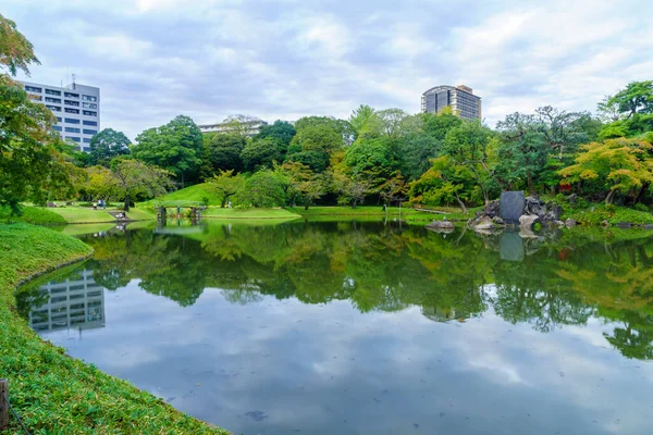 Jardim Koishikawa-Korakuen, em Tóquio — Fotografia de Stock