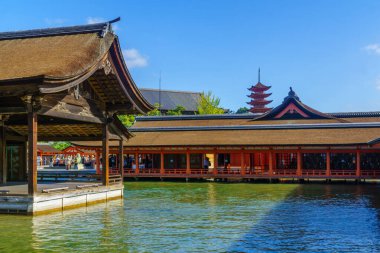 Miyajima 'daki Itsukushima Tapınağı.
