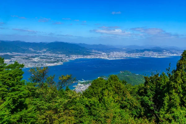 Landschaft vom Berg Missen, in miyajima — Stockfoto