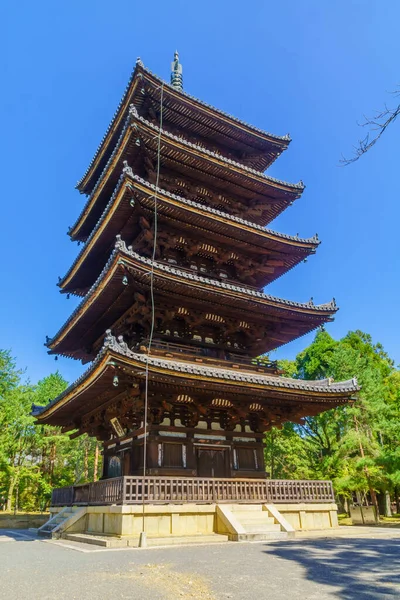 Cinco pagoda Storied del templo de Ninna-ji, Kyoto — Foto de Stock