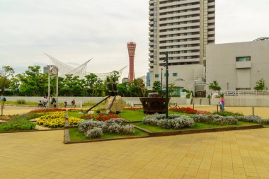 Meriken Park 'ta günbatımı, Kobe