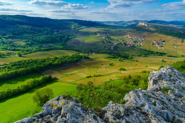 Üzüm bağları ve kırsal, Solutre Kayası, Burgundy