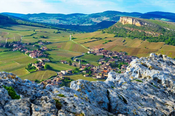 Üzüm bağları ve kırsal, Solutre Kayası, Burgundy