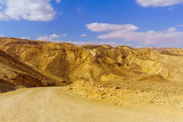 Nahal Amram (desert valley) and the Arava desert landscape — 스톡 사진