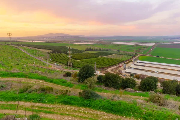Вид на восточную часть Изреельской долины — стоковое фото