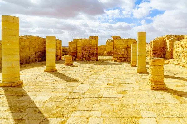Ruiné ancienne ville nabatéenne d'Avdat — Photo
