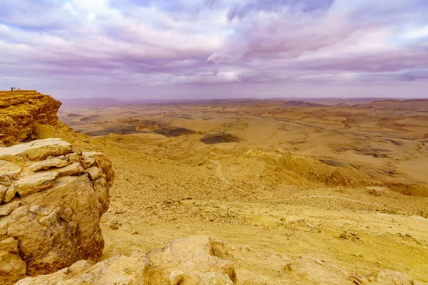 Paisaje de Makhtesh (cráter) Ramón — Foto de Stock