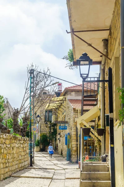 Safed Israel March 2020 View Alley Jewish Quarter Old City — Stock Photo, Image