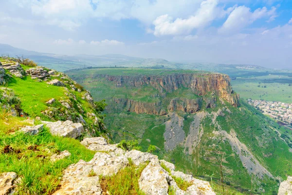 Vista Del Paisaje Desde Monte Arbel Del Monte Nitay Norte — Foto de Stock