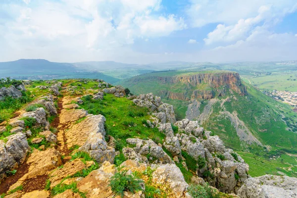 北イスラエル ハッティンのニタイ山と角からの景観 — ストック写真